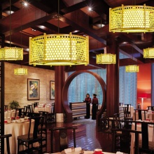 中式吊灯竹编田园餐厅灯 
