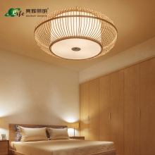 中式房间茶室吸顶灯圆形
