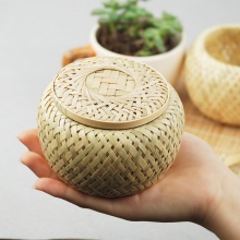 竹编茶叶收纳盒