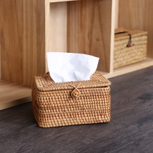 手工藤编纸巾盒餐巾盒