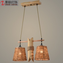 创意藤编中式餐厅吊灯